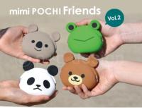 【mimipochi friends 】シリコン製ガマグチ　パンダスマイル