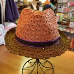 【GRACE】JOY FEDORA HAT ブラウン