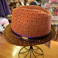 【GRACE】JOY FEDORA HAT ブラウン