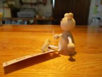▼ チェコ製　木製の人形　レスニーナチュラル　クマ