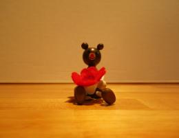 ▼ チェコ製　木製の人形　レスニーブーケ　くま