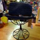 【Well Tailored】PORK PIE HAT TATAMI CHK-032 ネイビー