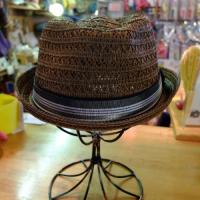 【Well Tailored】PORK PIE HAT TATAMI CHK-032 ブラウン