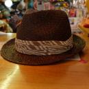 【GRACE】MACRO HAT RAFFIA FOLK XL WH185Y8 ブラウン