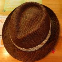 【GRACE】MACRO HAT RAFFIA FOLK XL WH185Y8 ブラウン