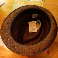 【GRACE】MACRO HAT RAFFIA FOLK XL WH185Y8 ブラウン