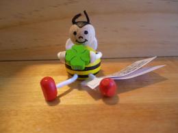 ▼ チェコ製　木製の人形　ハッピーレスニー　ミツバチ