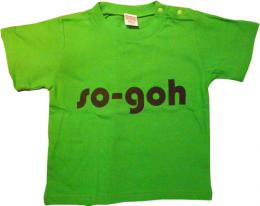 ▼Lynxオリジナルブランド【sogoh】のプリントTシャツ ブライトグリーン 80～130サイズ