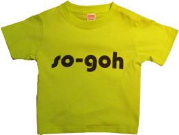 ▼Lynxオリジナルブランド【sogoh】のプリントTシャツ ライム　80～130サイズ　