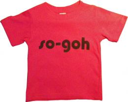 ▼Lynxオリジナルブランド【sogoh】のプリントTシャツ 　トロピカルピンク80～130サイズ　