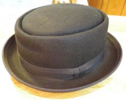 【GRACE HAT】　PORKPIE HAT PATTON SH163Y　ブラック 20%OFF