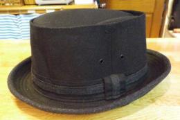 【GRACE HAT】　PORKPIE HAT HUGE　SH180N　ブラック 20%OFF