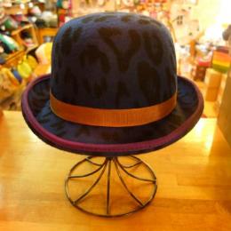【GRACE HAT】　BOWLER HAT SOLOMON  VH171L レオパードBL