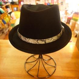 【GRACE HAT】　FELT HAT PYTHON VH006Y  BK