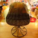 【GRACE HAT】PATCH KNIT CAP VC210D BR Made in Nepal