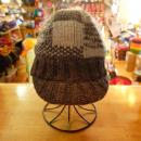【GRACE HAT】　PATCH KNIT CAP VC210D IV Made in Nepal