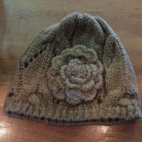 【GRACE HAT】　KNIT WATCH FLOWER VWU002F BE