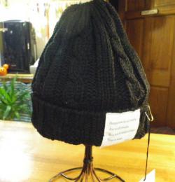 【BELLO】MILITARY WATCH/ケーブルニット帽/BC-080/ブラック