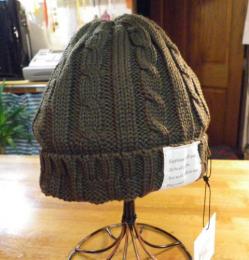 【BELLO】MILITARY WATCH/ケーブルニット帽/BC-080/オリーブ