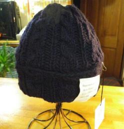 【BELLO】ALAN KNIT WATCH/ケーブルニット帽/BC-097/ブラック