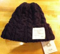 【BELLO】ALAN KNIT WATCH/ケーブルニット帽/BC-097/ブラック