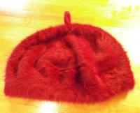 ANGORA ベレー帽　ワイン