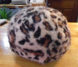 ANGORA レパード ベレー帽　　ベージュ 40%OFF