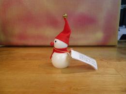 【2012Xmas】ウッドトイ　手のひらドール・スノーマン