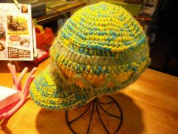 【GRACE HAT】　MIX KNIT CAP ライトグリーン　SALE